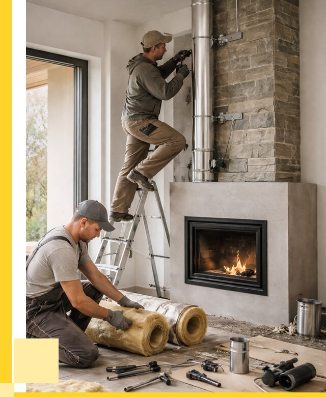 Монтаж дымоходов для каминов в Вольске от 15191 р. ЭриданВль