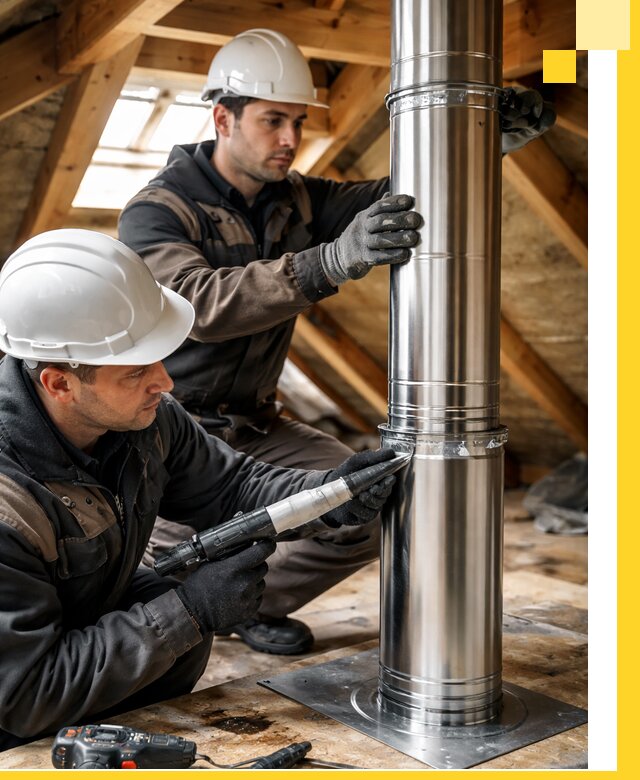 Монтаж дымоходов для каминов в Вольске с гарантией качества
