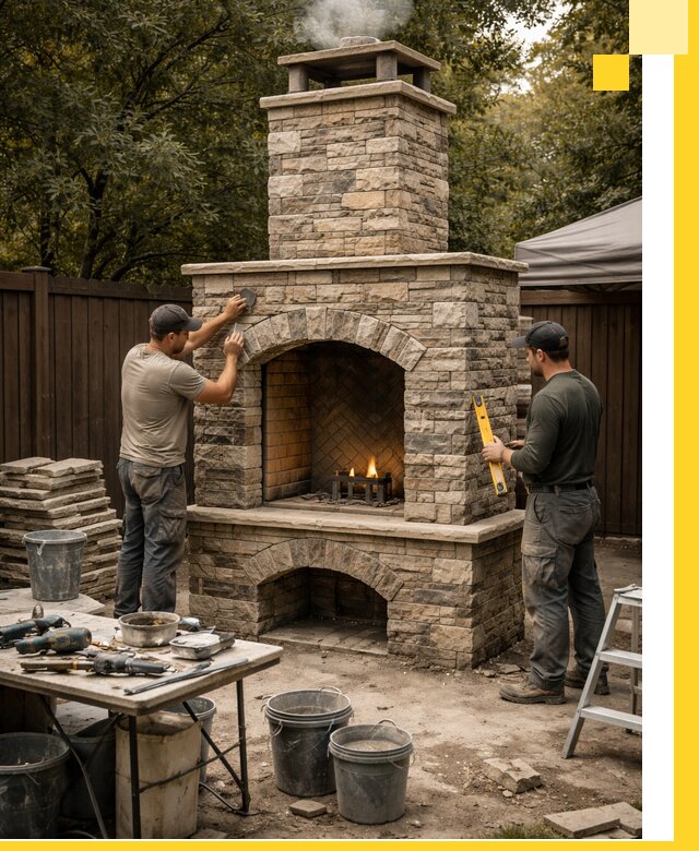 Проектирование и установка уличных каминов в Вольске