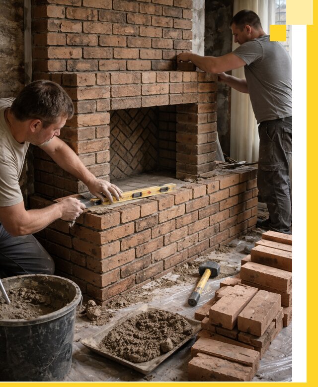 Изготовление и установка кирпичных каминов в Вольске