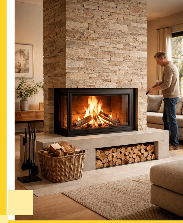 Дровяной камин под ключ в Вольске от 202540 р. | ЭриданВль