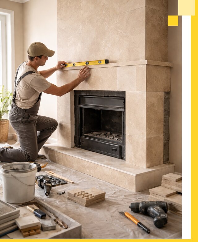 Установка и монтаж каминов в частном доме под ключ в Вольске