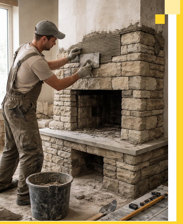 Строительство каминов под ключ в Вольске от проектирования до монтажа