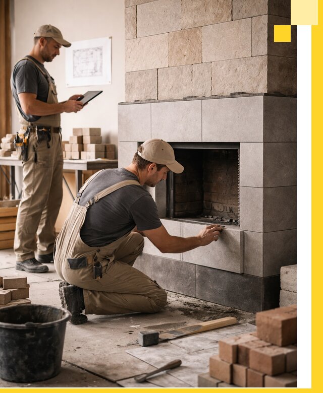 Индивидуальные проекты каминов и каминных систем в Вольске