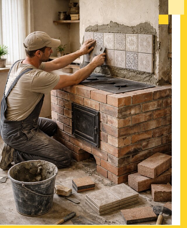 Печи с плитой на заказ монтаж гарантия и сервис в Вольске