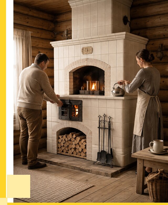 Русские печи в Вольске: установка от 151905 р. ЭриданВль