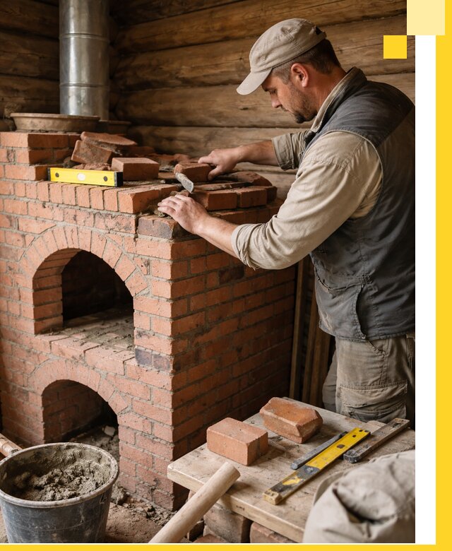 Изготовление и установка русских печей в Вольске под ключ