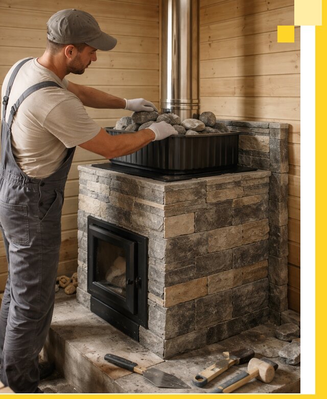 Печи для парной в Вольске, производство, монтаж и обслуживание