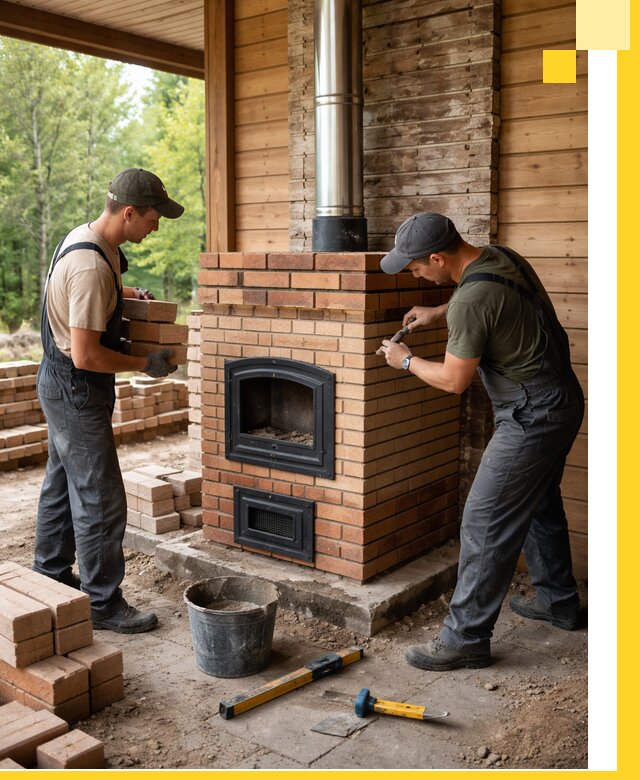 Производство и установка дачных печей под ключ в Вольске