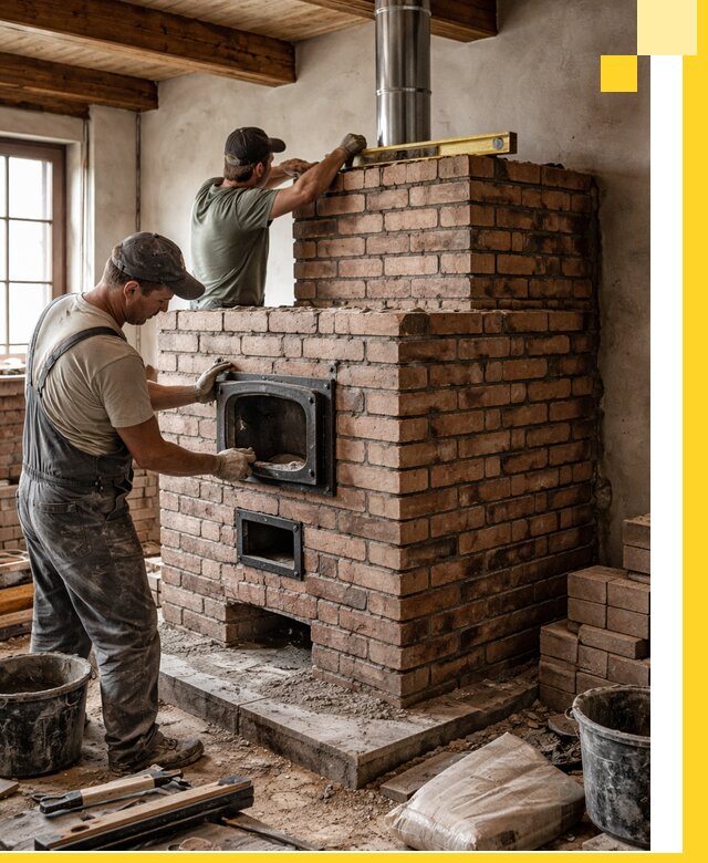 Печи для загородного дома под ключ в Вольске — монтаж и сервис