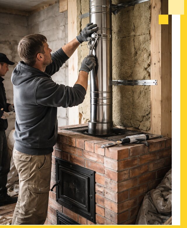 Изготовление и монтаж печей и дымоходов под ключ в Вольске