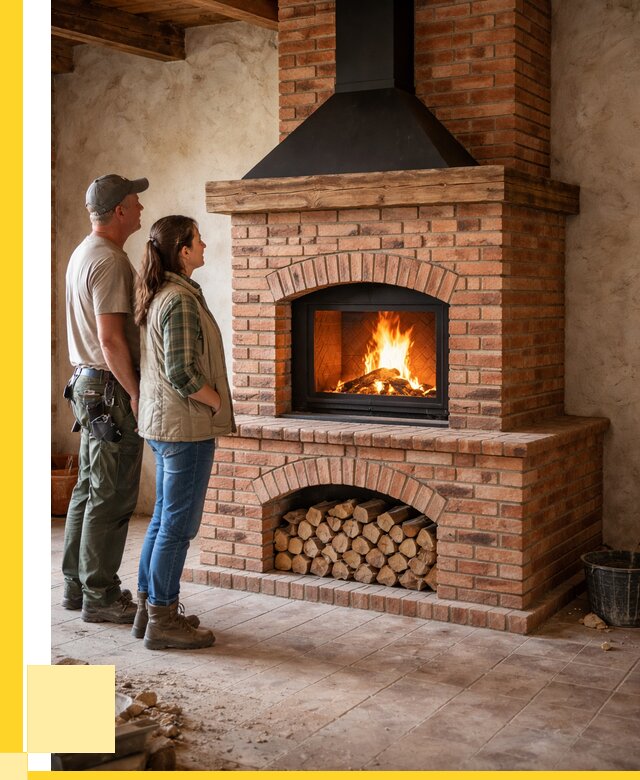 Печи камины из кирпича в Вольске от 121524 р. | ЭриданВль