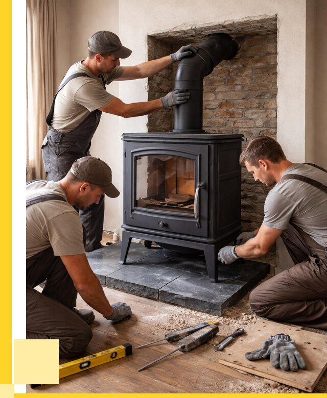 Монтаж печи камина в частном доме в Вольске от 25318 р. | ЭриданВль