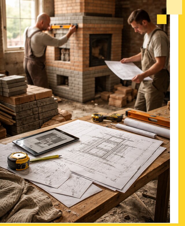 Проекты печей и каминов с индивидуальным дизайном в Вольске