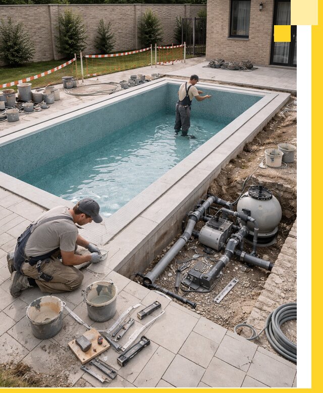 Строительство бассейнов под ключ в Вольске: проекты и монтаж