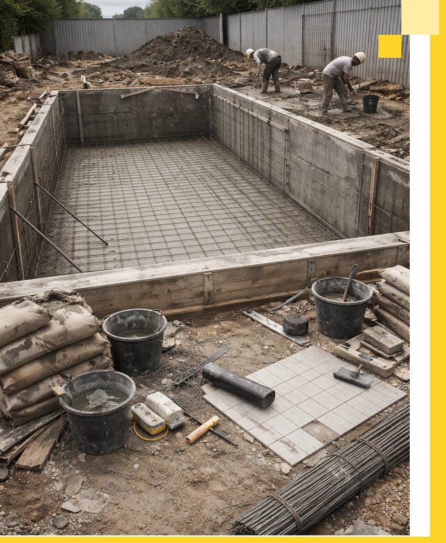 Строительство бассейнов под ключ в Вольске, дизайн и монтаж