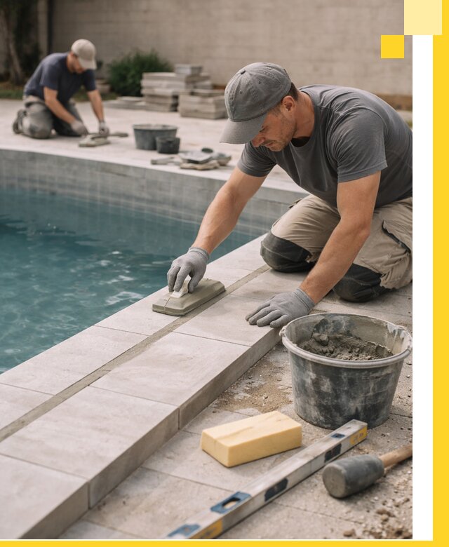 Отделка бассейнов в Вольске: декоративная отделка и гидроизоляция