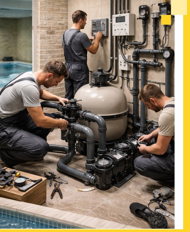 Комплексное оборудование для бассейнов под ключ в Вольске