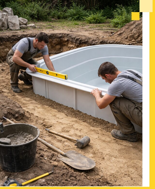 Производство и установка пластиковых бассейнов в Вольске под ключ