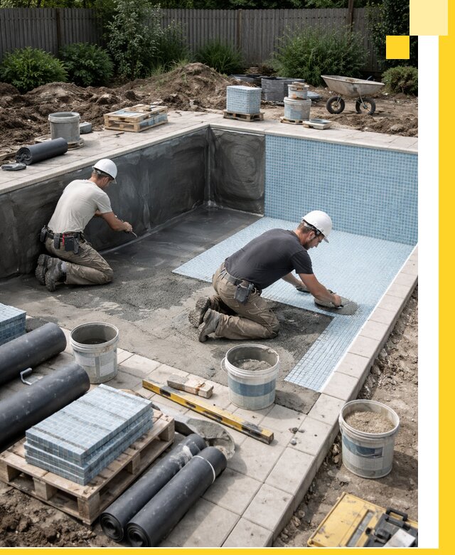 Проектирование и строительство стационарных бассейнов в Вольске