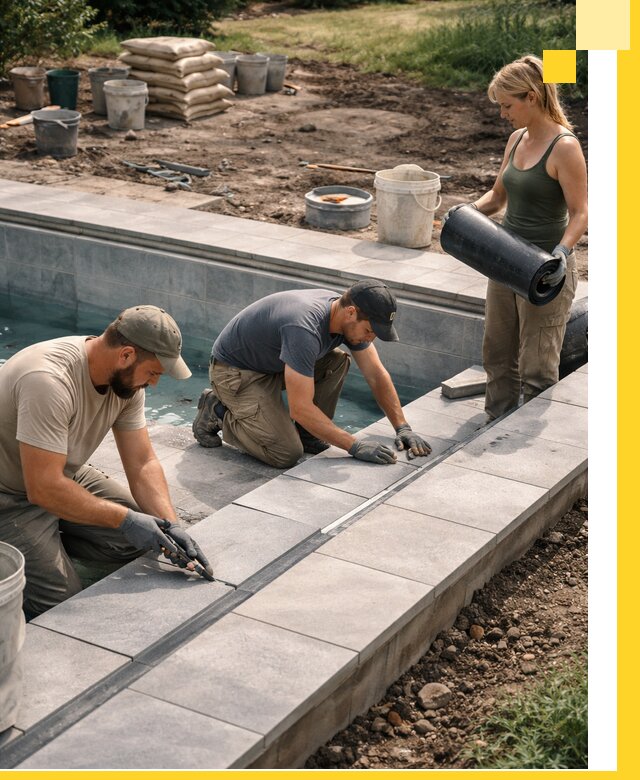 Строительство и монтаж уличных бассейнов под ключ в Вольске