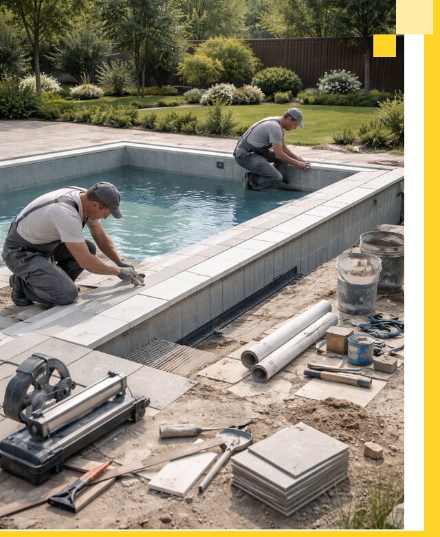 Строительство открытых бассейнов под ключ в Вольске профессионально