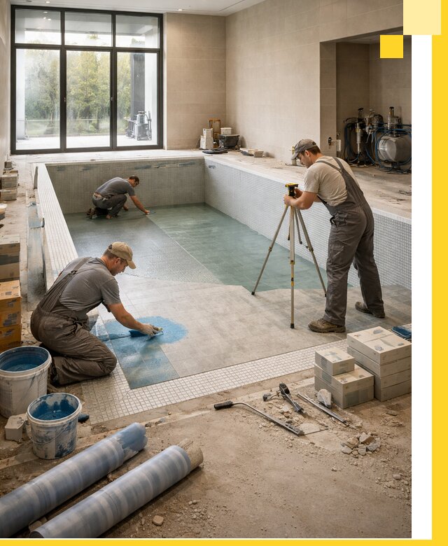 Проект и строительство закрытых бассейнов в Вольске под ключ