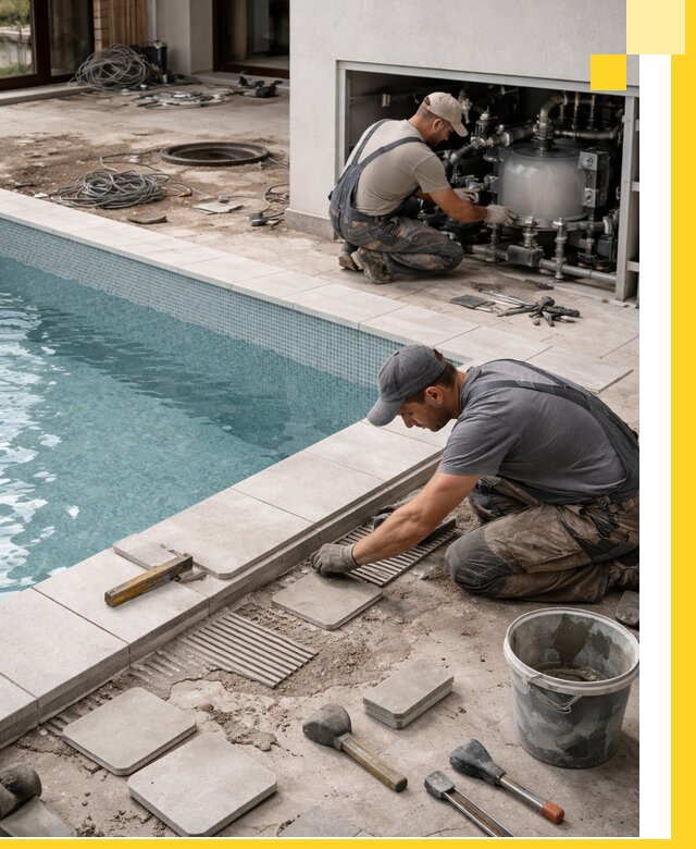 Строительство и монтаж бассейнов в коттедже в Вольске