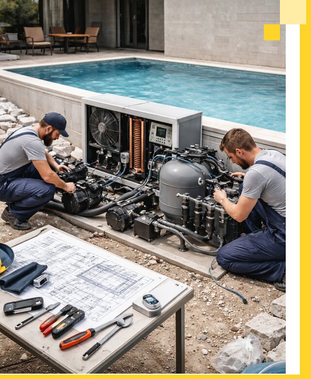 Проектирование и монтаж бассейнов с подогревом в Вольске