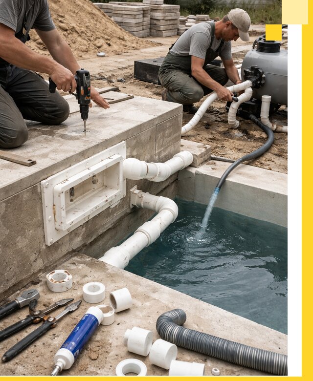 Строительство скиммерных бассейнов под ключ в Вольске