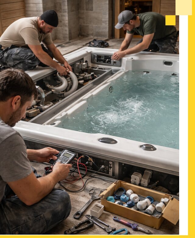 Гидромассажные бассейны под ключ в Вольске, дизайн и монтаж