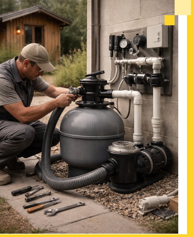 Продажа и монтаж фильтров и насосов для бассейнов в Вольске