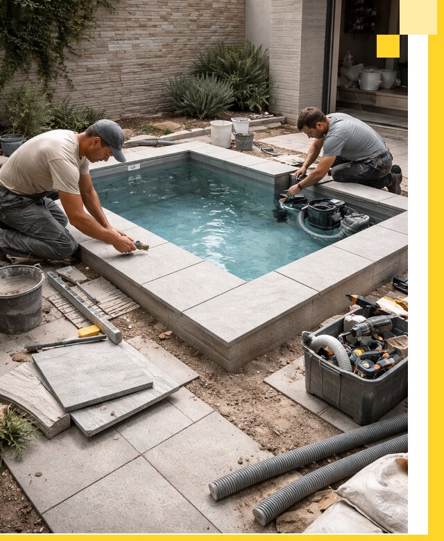 Мини бассейны под ключ в Вольске, дизайн и установка