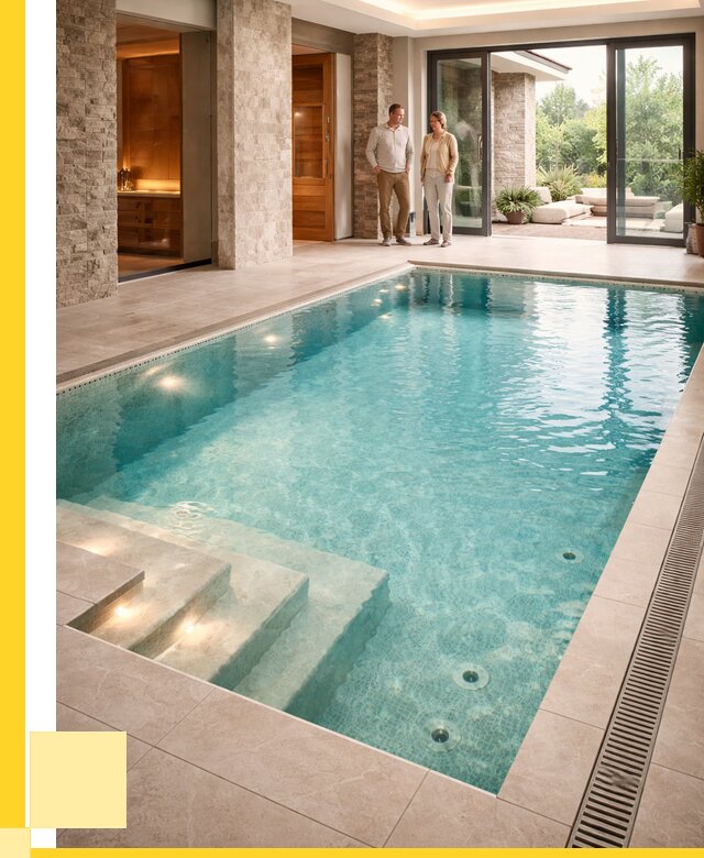 Бассейн во дворе в Вольске: проект, отделка от 1215240 р. | ЭриданВль