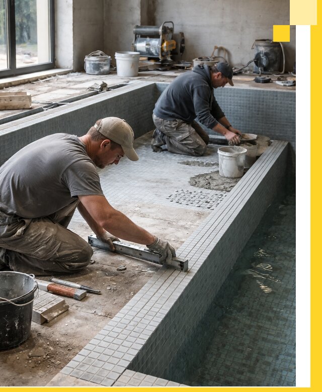 Строительство бассейна в частном доме в Вольске под ключ