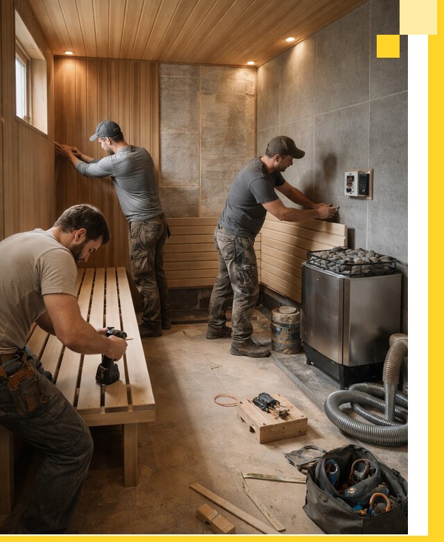 Сауны под ключ в Вольске, проектирование, строительство, отделка