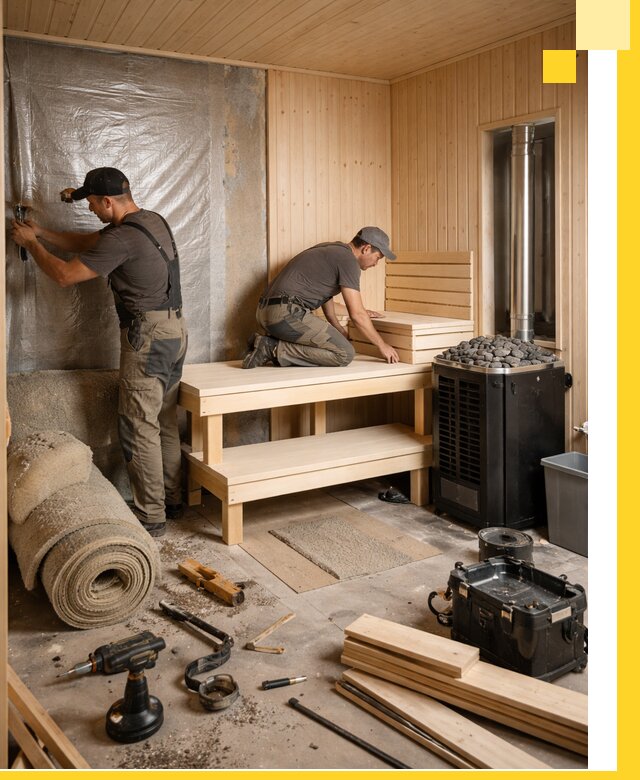 Проекты саун под ключ в Вольске дизайн и строительство