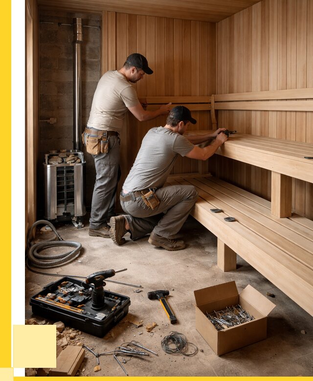 Монтаж саун под ключ в Вольске от 121524 р. | ЭриданВль