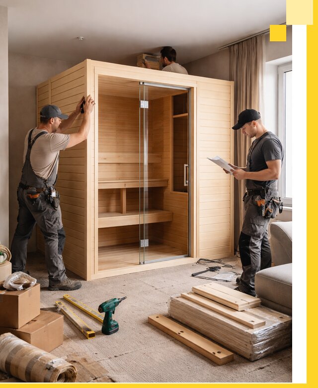 Установка и благоустройство саун в квартире в Вольске