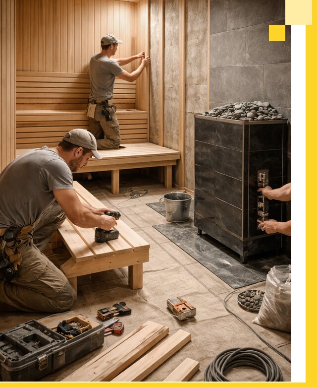 Дизайн и строительство интерьерных саун под ключ в Вольске
