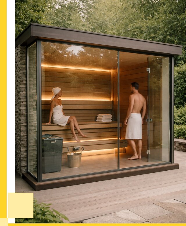 Сауна стеклянная и двери для сауны в Вольске от 253175 р. | ЭриданВль