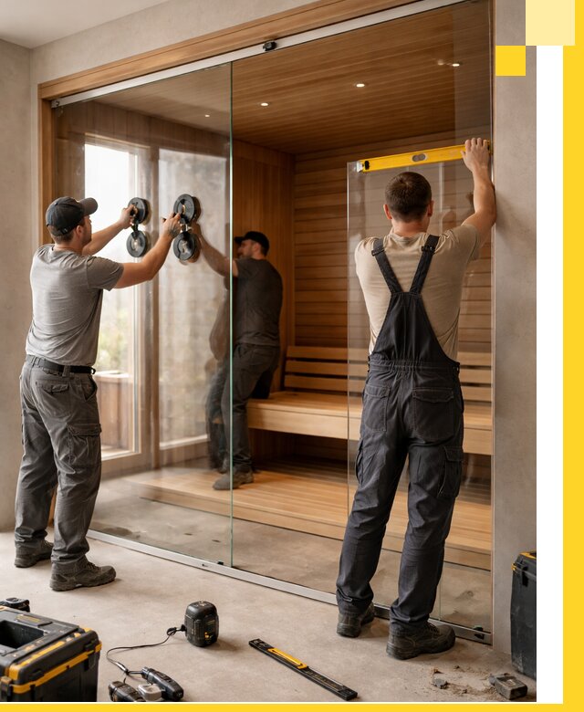 Производство и монтаж стеклянных саун под ключ в Вольске