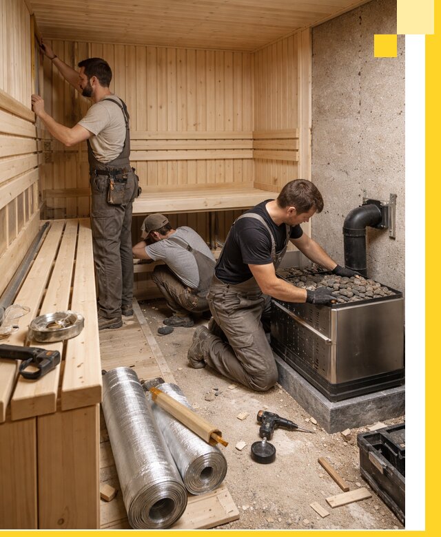 Индивидуальные сауны на заказ в Вольске под ключ, проект и монтаж