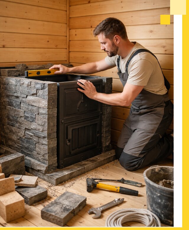 Производство и установка печей для саун под ключ в Вольске