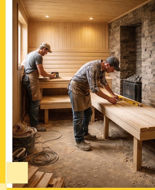 Отделка бани в Вольске: внутренняя отделка от 3038 р. | ЭриданВль