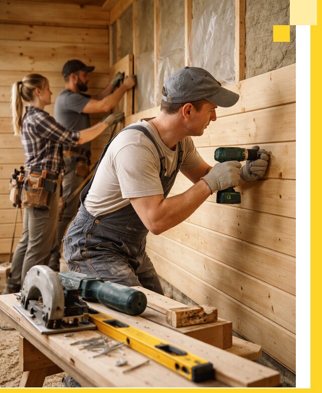 Обшивка бань под ключ в Вольске: отделка стен и потолков