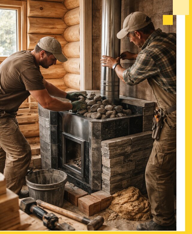 Строительство и отделка русских бань под ключ в Вольске