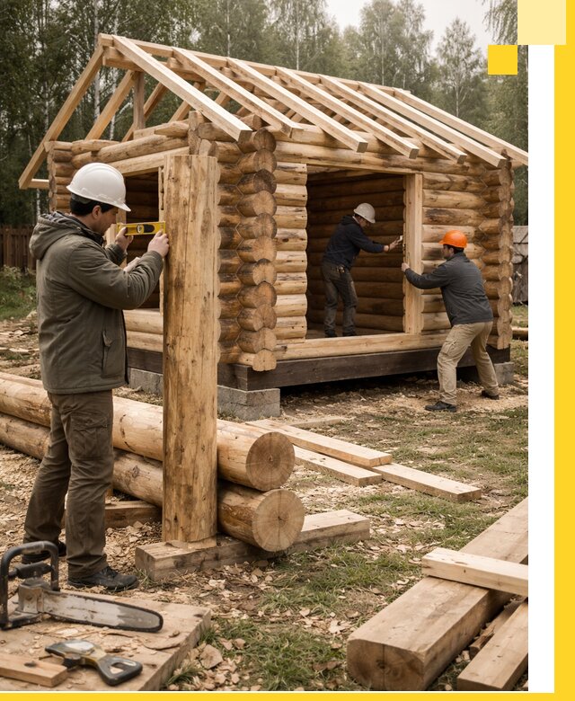 Строительство бань для дачи под ключ в Вольске с доставкой и монтажом