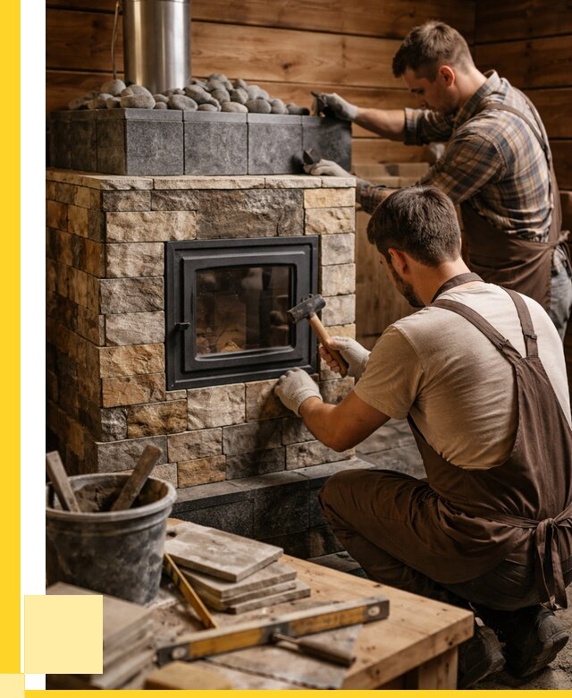 Облицовка банной печи в Вольске от 15191 р. | ЭриданВль