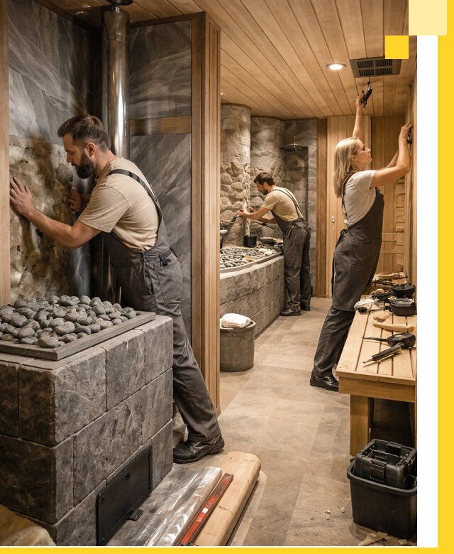 Строительство бань и SPA процедур в Вольске под ключ и отделкой